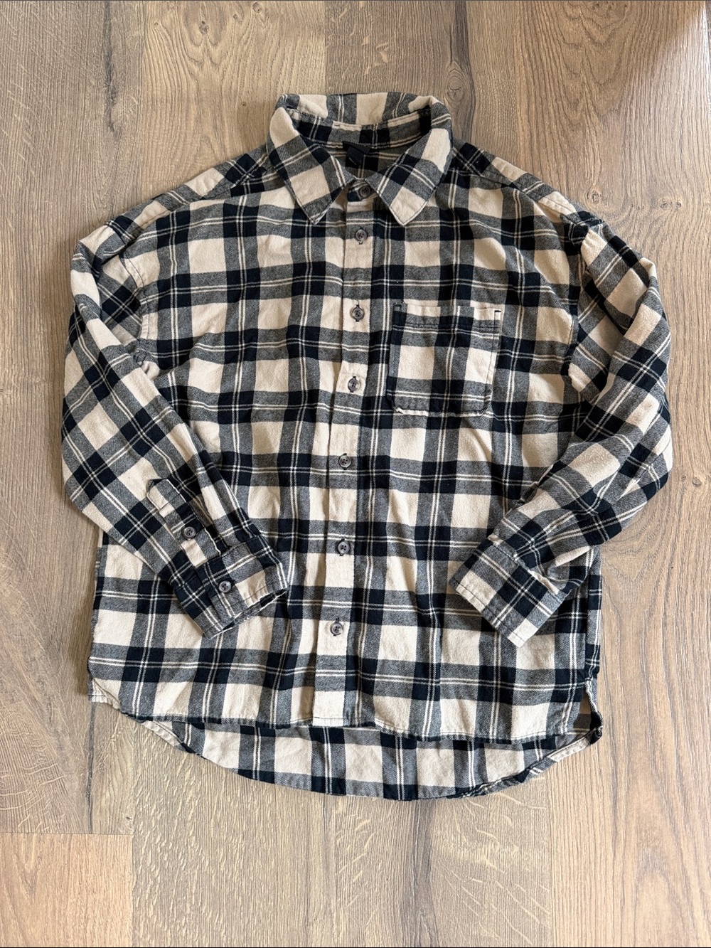 art class Black & Cream Plaid Button-Down Shirt